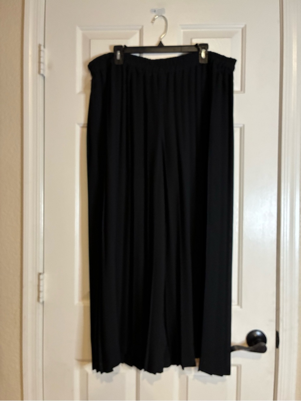 The Limited Black Wide Leg Pleated Pants - Flowing Palazzo Style